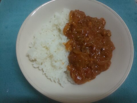 水を入れない♪サバ缶とトマト缶のカレー